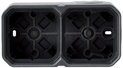 Legrand - Plexo Wasserdichtes Gehäuse mit 2 Positionen für Aufputzmontage horizontal oder vertikal mit 4 weichen Endstücken, Anthrazit Legrand - Plexo Wasserdichtes Gehäuse mit 2 Positionen für Aufputzmontage horizontal oder vertikal mit 4 weichen Endstücken, Anthrazit von Legrand