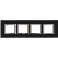 Legrand Rahmen Axolute Schwarz HA4802M4HVNN von LEGRAND