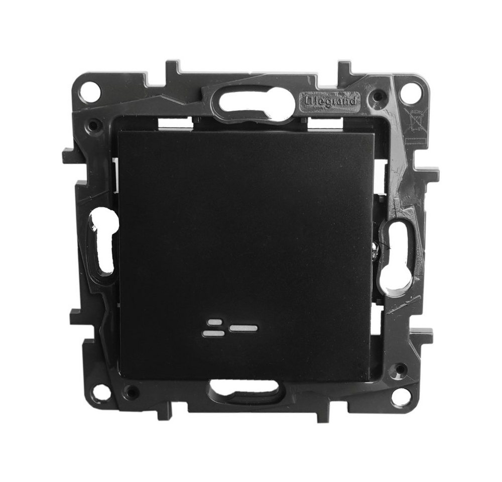 legrand® Schalter Ein- / Ausschalter beleuchtet 10 AX schwarz Niloe Step (1-St) von legrand®