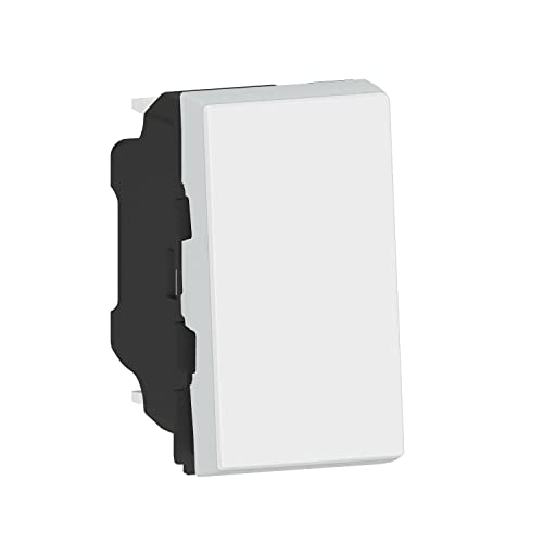 LEGRAND - Wandschalter, 10 A, Mosaik, Easy-LED, 1 Modul, ohne Platte/ohne Halterung, Weiß von Legrand