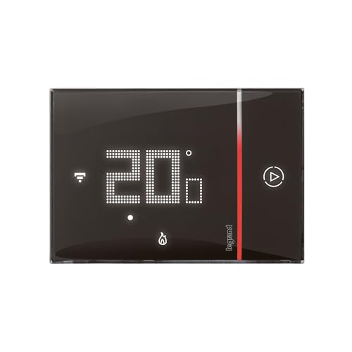 Legrand Smarther with Netatmo Smart Thermostat für Unterputzmontage, 2 Module, Schwarz von Legrand