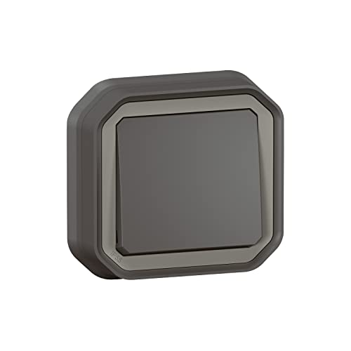 Legrand - Wasserdichter Schalter oder Wechselschalter Plexo 10A Komplett für Unterputzmontage mit anthrazitfarbenen Krallen Legrand - Wasserdichter Schalter oder Wechselschalter Plexo 10A Komplett für Unterputzmontage mit anthrazitfarbenen Krallen von Legrand