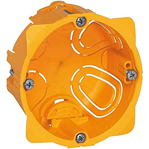 LEGRAND - Einbaudose Batibox – für Trockenbau – für Gipsplatten, Sperrholz, Holz oder Blech – Tiefe 40 mm – Bohrdurchmesser 67 mm – 1 Position – hergestellt in Frankreich von Legrand