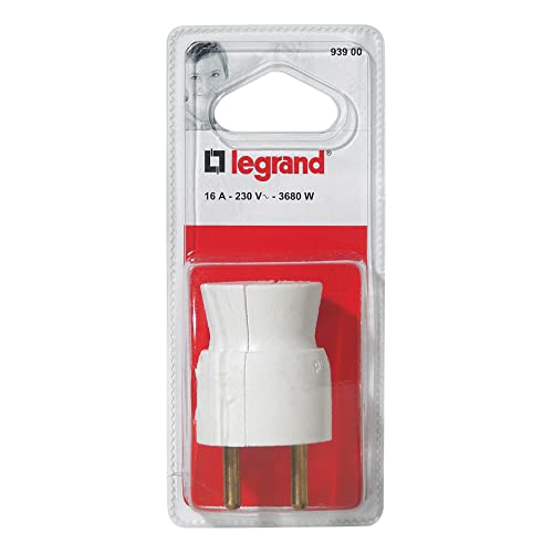 Legrand leg93900 Stecker 2P + T Monoblock 16 A Ausgang Kabel hinten weiß von Legrand