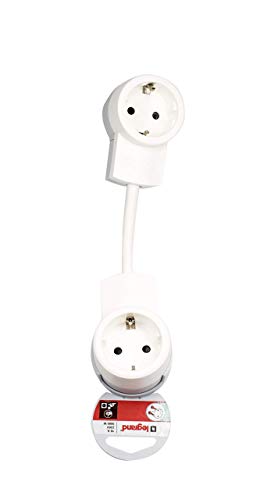 Multistecker Schuko Steckdose Mehrfachstecker Verteiler 3 oder 4 fach mit Stecker mit beleuchtete Schalter (2-fach) von shopVG