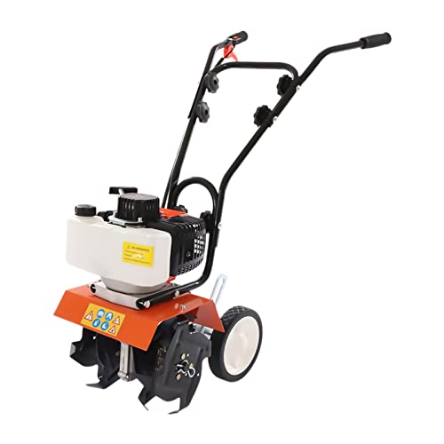 2 Takt Hoher Wirkungsgrad Benzin GartenfräSe Motorhacke Radantrieb AckerfräSe BodenfräSe Kultivator Angetrieben Gartenhacke Hacke Einstellbare HöHe ÜBerhand Lenker Leichtgewicht Mit Schutzbrille von Legwfdthy