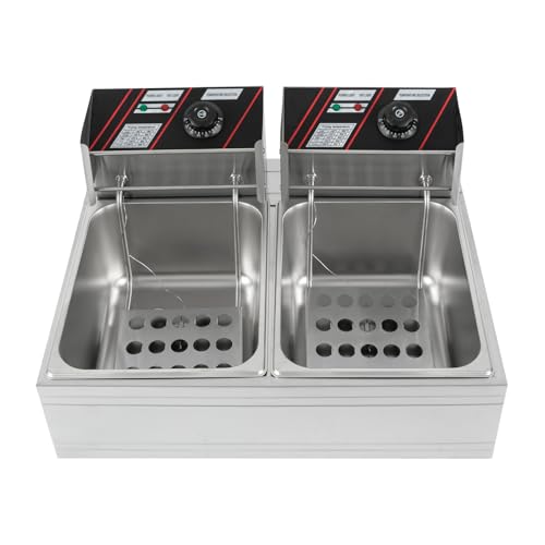 Edelstahl Doppeltank Elektrofritteuse Elektro Tauchfritteuse Friteuse Doppel Gastro Fritteuse Fritoese Frittier Mit Aus Commercial Tief Kaltzonen Maschine Silbrig FüR Schnellrestaurants Snackbars Edelstahl Doppeltank Elektrofritteuse Elektro Tauchfritteuse Friteuse Doppel Gastro Fritteuse Fritoese Frittier Mit Aus Commercial Tief Kaltzonen Maschine Silbrig FüR Schnellrestaurants Snackbars von Legwfdthy