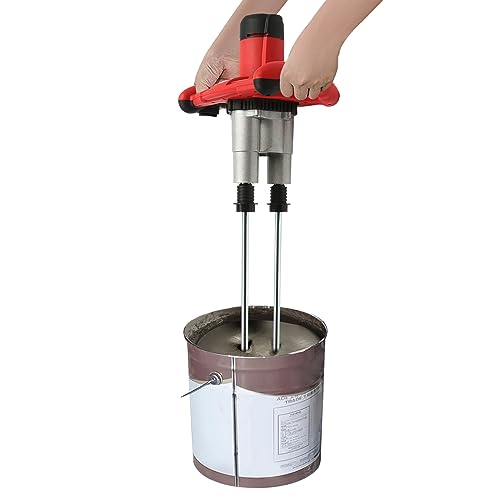 Hoher Wirkungsgrad Profi RüHrwerk HandrüHrwerk MöRtelrüHrer Betonmischer Doppel RüHrquirl Mischer Mixer RüHrgeräT HandrüHrgeräT MischmöRtelrüHrer BetonrüHrer Handmischer 6 Gang Einstellbar 1800W von Legwfdthy