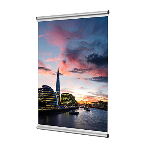 Leha Posterschienen, Posterclip, Plakatschienen Set 100cm Aluminium Eleganz von Leha