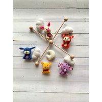 Winnie Puuh Babymobil, Gehäkeltes Pooh Babyzimmer, Handgemachtes Geschenk, Weihnachtsschmuck von LehaCraft