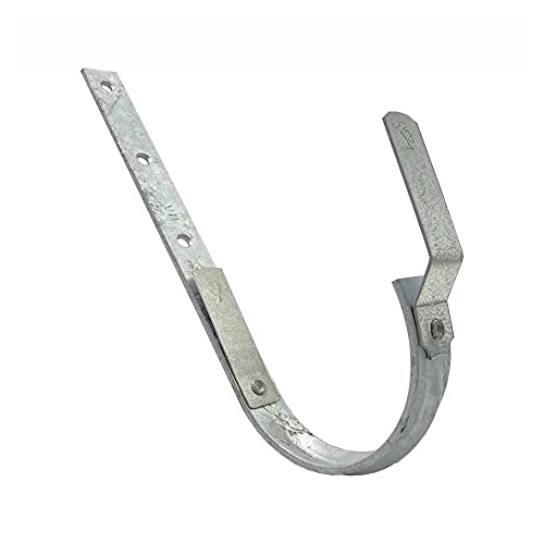 Rinnenhalter kurz halbrund RG280 aus Stahl, verzinkt von HDE