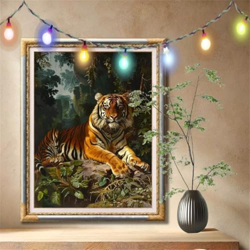 5D Diamond Painting Kinder,Diamant Painting Bilder für Erwachsene Große 100x133cm,DIY Wald,Tiger Full Drill Crystal Art Mosaikherstellung Basteln Kits,Geeignet Als Geschenk,Home Wand Décor 59N-1379 5D Diamond Painting Kinder,Diamant Painting Bilder für Erwachsene Große 100x133cm,DIY Wald,Tiger Full Drill Crystal Art Mosaikherstellung Basteln Kits,Geeignet Als Geschenk,Home Wand Décor 59N-1379 von LeiDong