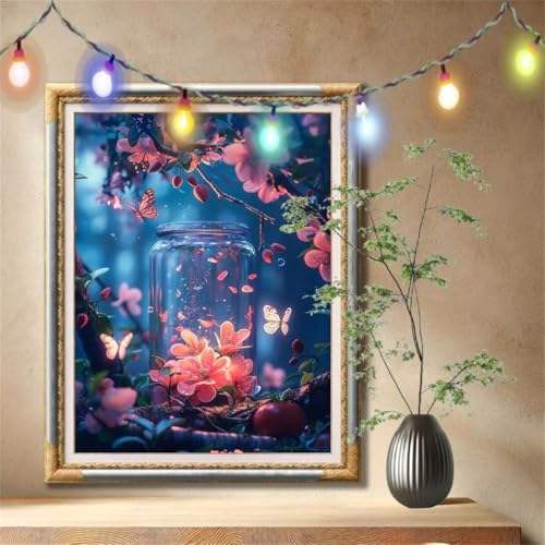 5D Diamond Painting Kinder,Diamant Painting Bilder für Erwachsene Große 50x70cm,DIY Schmetterling,Flasche Full Drill Crystal Art Mosaikherstellung Basteln Kits für Geschenk,Home Wand Décor 59N-734 5D Diamond Painting Kinder,Diamant Painting Bilder für Erwachsene Große 50x70cm,DIY Schmetterling,Flasche Full Drill Crystal Art Mosaikherstellung Basteln Kits für Geschenk,Home Wand Décor 59N-734 von LeiDong