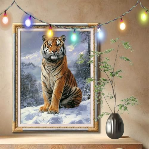 5D Diamond Painting Kinder,Diamant Painting Bilder für Erwachsene Große 90x120cm,DIY Schneelandschaft,Tiger Full Drill Crystal Art Mosaikherstellung Basteln Kits für Geschenk,Home Wand Décor 59N-1258 5D Diamond Painting Kinder,Diamant Painting Bilder für Erwachsene Große 90x120cm,DIY Schneelandschaft,Tiger Full Drill Crystal Art Mosaikherstellung Basteln Kits für Geschenk,Home Wand Décor 59N-1258 von LeiDong
