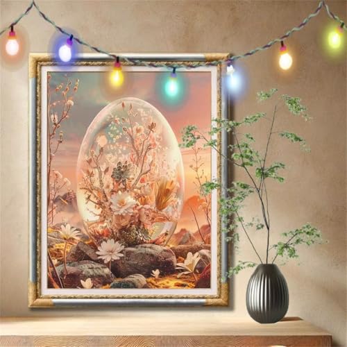 5D Diamond Painting Set für Erwachsene Große (120x160cm),Blume,Kristallkugel Diamant Painting Bilder Kinder,DIY Kristall Strass Cross Stickerei Malerei Bastelset für Schlafzimmer,Wanddeko 59N-680 von LeiDong