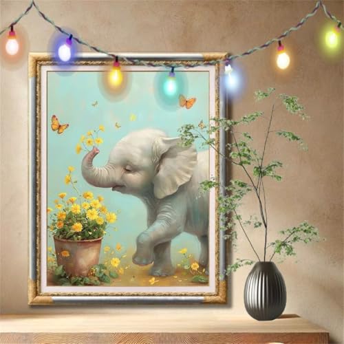 Diamond Painting Erwachsene,5D Elefantenbaby,Schmetterling Diamant Painting Bilder für Kinder,DIY Diamant Kristall Strass Mosaik Kreuzstich Bastelset für Schlafzimmer Zuhause Dekor 30x40cm 59N-1402 Diamond Painting Erwachsene,5D Elefantenbaby,Schmetterling Diamant Painting Bilder für Kinder,DIY Diamant Kristall Strass Mosaik Kreuzstich Bastelset für Schlafzimmer Zuhause Dekor 30x40cm 59N-1402 von LeiDong