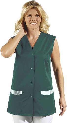 LEIBER Westenkasack - Damen-Kasack - ohne Arm - mit Druckknöpfen - bottlegreen - Größe: M von Leiber