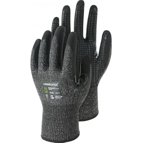 Leibwächter Handschuhe LW550 Basalt Nylon-Spandex mit Nitril 12-er Pack 9 von Leibwächter