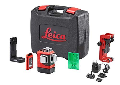 Leica Lino L6G – 3x360 Grad Linienlaser mit Li-Ion Akku, Ladegerät, innovativem magnetischem Adapter und Wandhalterung im Koffer (grüner Laser, Arbeitsbereich: 35 m) von Leica