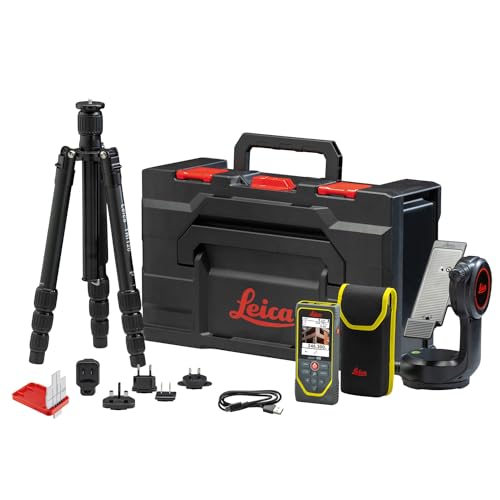 Leica DISTO X6-P2P Paket – Ultimatives Laser Entfernungsmesser Set mit Leica DST 360-X Adapter, TRI 120 Stativ und GZM 3 Zieltafel im Koffer (Innen- und Außenbereich) von Leica