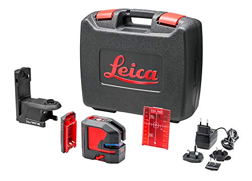 Leica Lino L2P5 – Punkt- und Linienlaser mit Li-Ion Akku, Ladegerät und innovativem magnetischem Adapter im Koffer (roter Laser, Arbeitsbereich: 25 m) von Leica