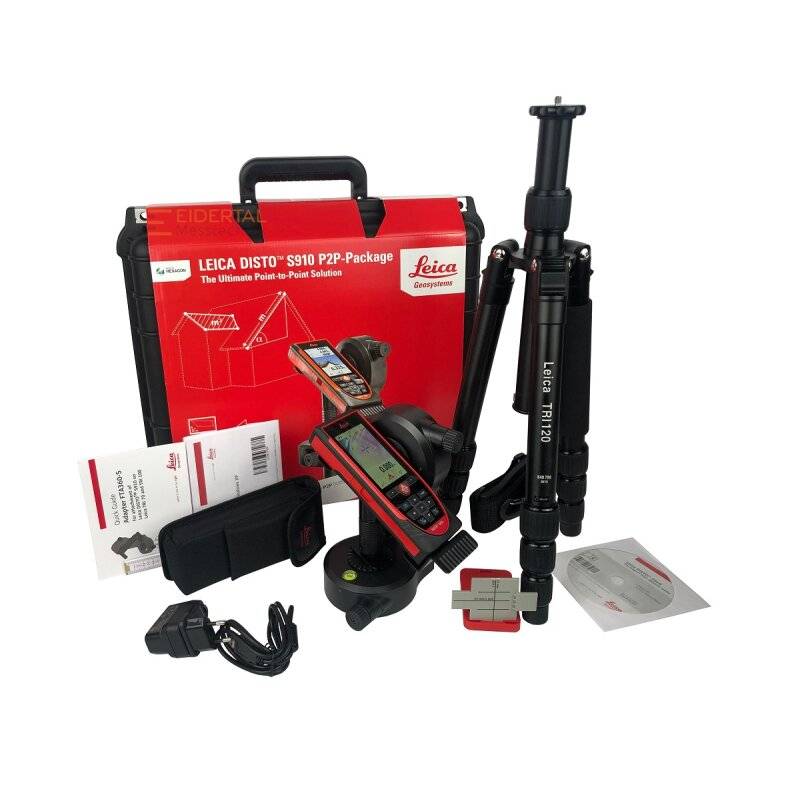 Leica Laserentfernungsmesser Messgerät Disto S910 Kit Fta 360 S Tri 120 B-Ware von Leica