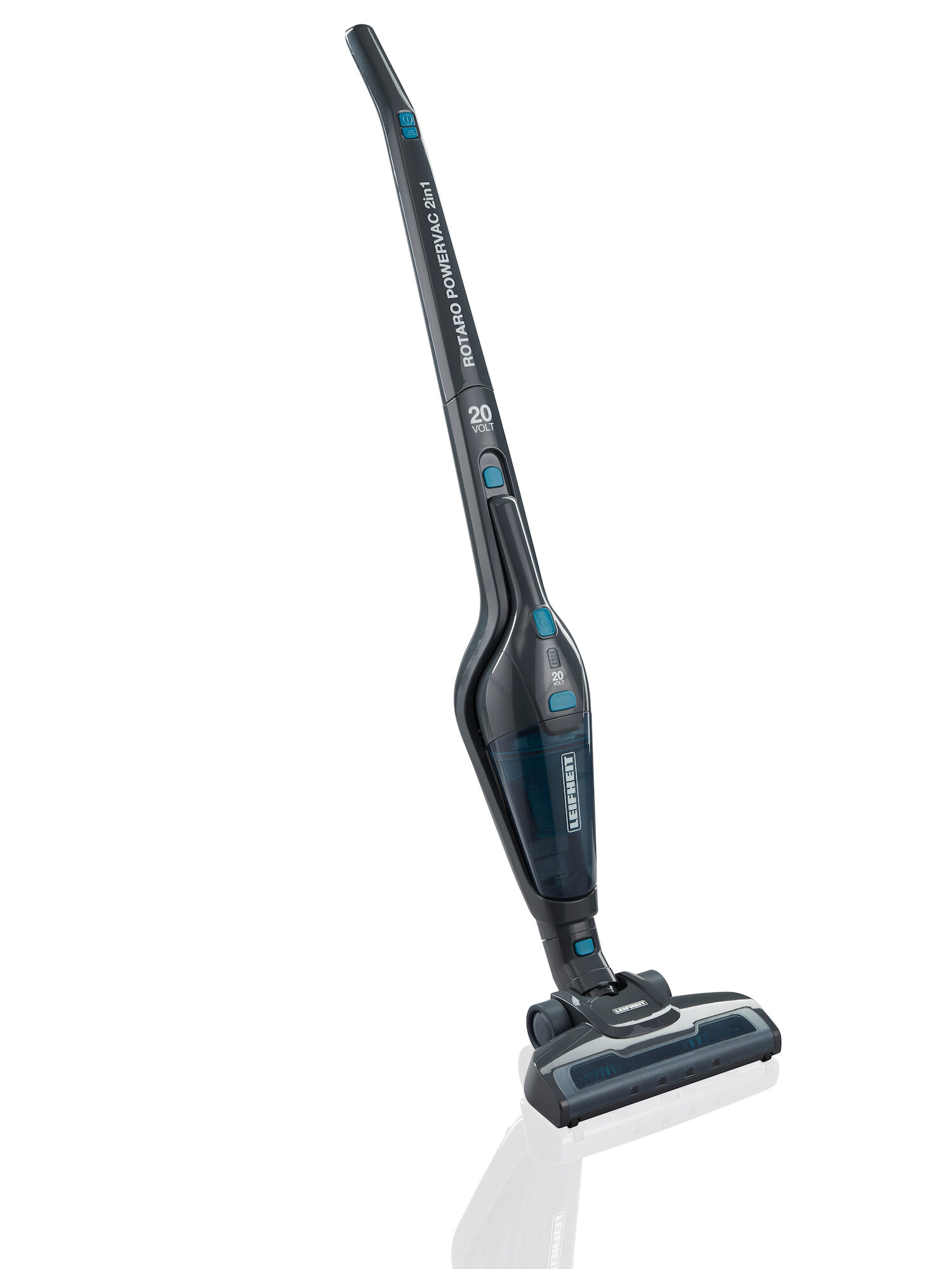 Leifheit Akku-Staubsauger Rotaro PowerVac 2in1 20V, für alle glatten Böden und kurzflorige Teppiche von Leifheit