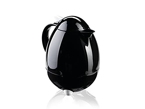 Leifheit Columbus 1, 0 L Isolierkanne, 100% dicht, Thermoskanne mit bewährter Aromataste, praktisches Öffnen und Schließen mit einer Hand, Kaffeekanne, Teekanne, schwarz, hochglanz Leifheit Columbus 1, 0 L Isolierkanne, 100% dicht, Thermoskanne mit bewährter Aromataste, praktisches Öffnen und Schließen mit einer Hand, Kaffeekanne, Teekanne, schwarz, hochglanz von Leifheit