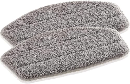 Leifheit 2er Set Ersatzpads Dampfreiniger CleanTenso, Dampfbesen Wischbezug für eine porentiefe Reinigung, Dampfmop Ersatz mit Klettunterseite von Leifheit