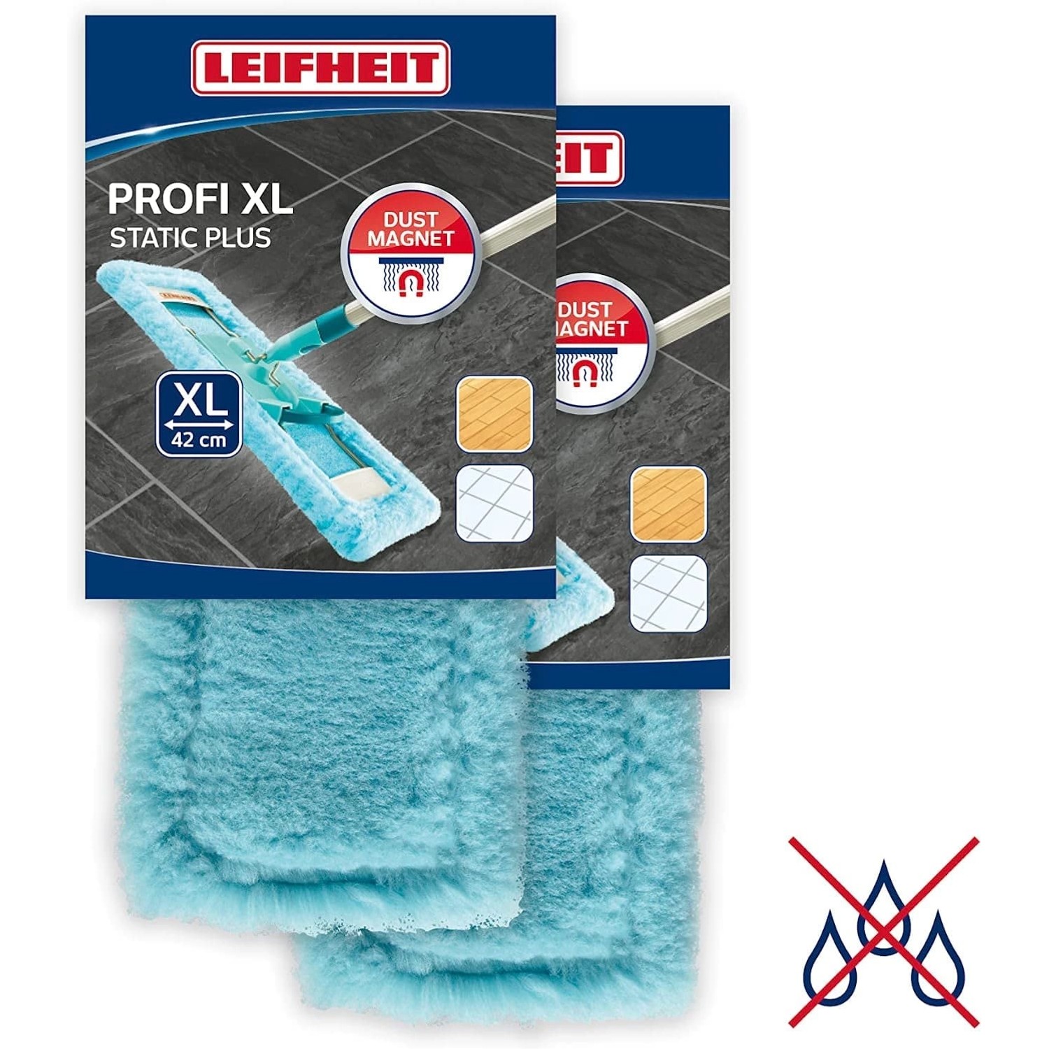 Leifheit 2er Set Wischbezug Profi XL 42cm Bezug zum Staubwischen Leifheit 2er Set Wischbezug Profi XL 42cm Bezug zum Staubwischen von Leifheit
