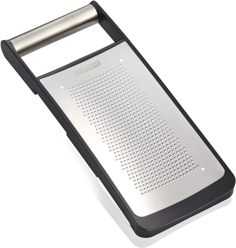 Leifheit Microcut Gemüsereibe fein, Microcut steht für extra scharfe und langlebige Klingen, aus rostfreiem Edelstahl, spülmaschinengeeignet, Küchenraspel, Gemüseschneider, raspeln und hobeln, Reibe von Leifheit