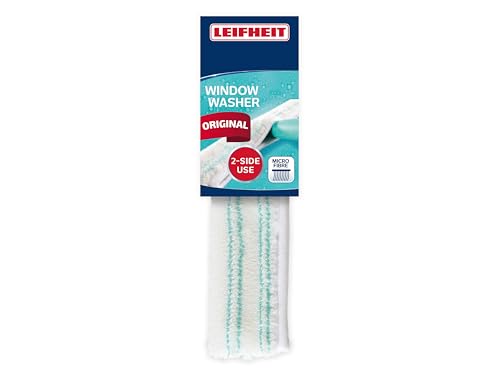 Leifheit Original Ersatzbezug Window Washer M, Einwascher Bezug mit hoher Wasser- und Schmutzaufnahme, Wischbezug mit Klettverschluss für Fenster, Rahmen und Ecken Leifheit Original Ersatzbezug Window Washer M, Einwascher Bezug mit hoher Wasser- und Schmutzaufnahme, Wischbezug mit Klettverschluss für Fenster, Rahmen und Ecken von Leifheit