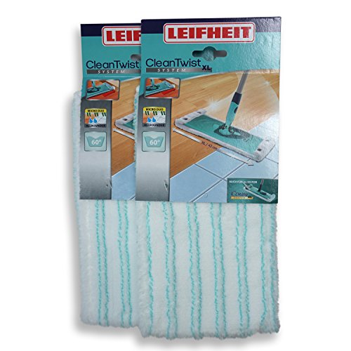 Leifheit 52017 Spar-Set 2x Wischbezug Clean Twist micro duo XL von Leifheit