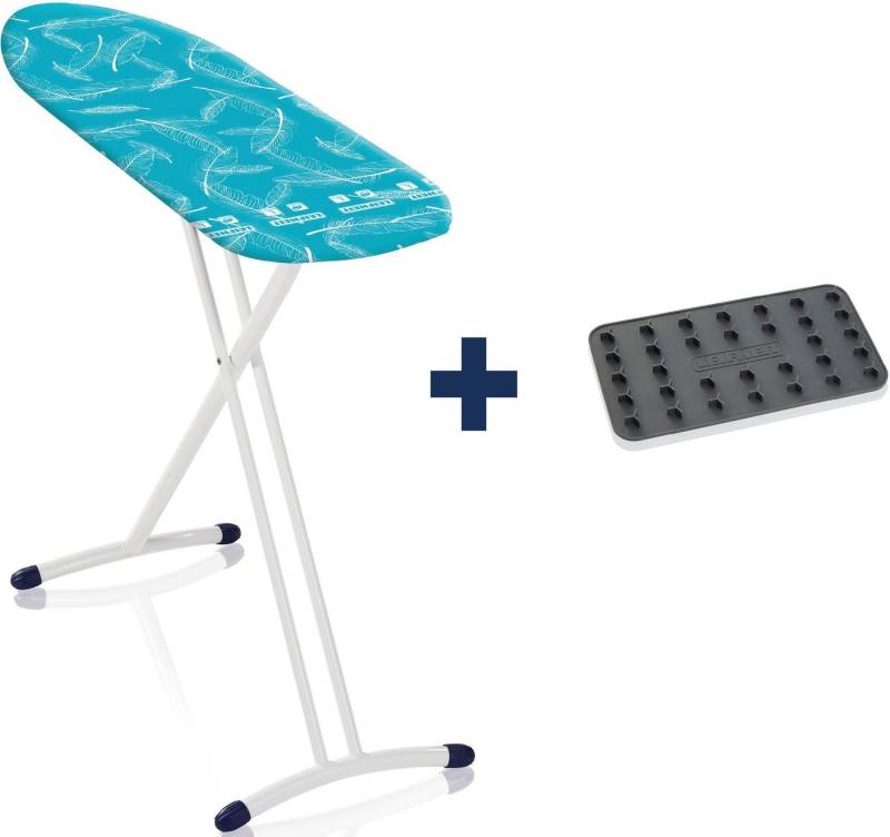 Leifheit Bügelbrett AirBoard L Solid Shoulder, Bügelfläche 130x30 cm, Made in Europe von Leifheit