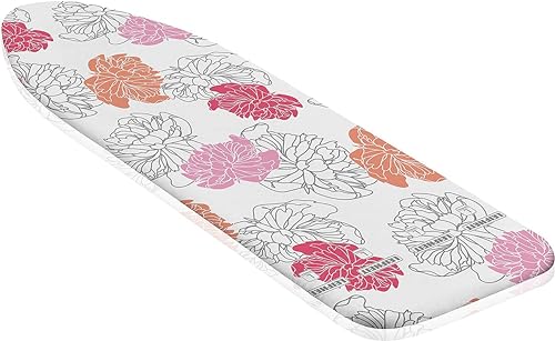Leifheit Bügelbrettbezug Cotton Comfort Universal, für Dampfbügeleisen, für Bügelflächen bis max. 140 x 45 cm, mit extra Dicker Polsterung, elastischem Gummizug von Leifheit