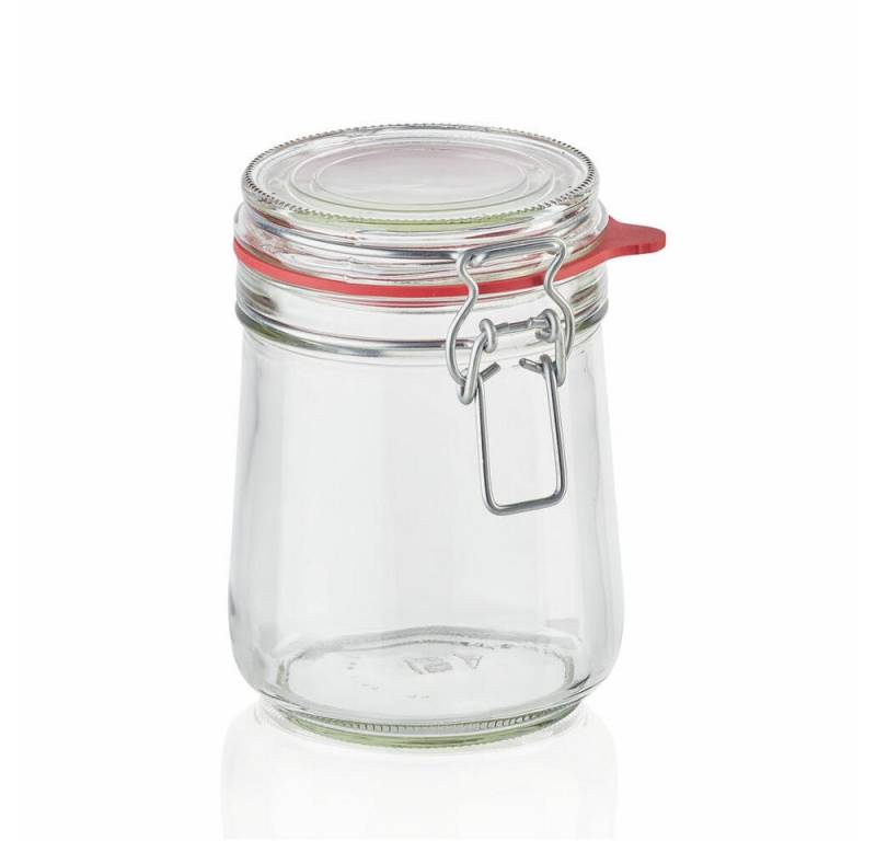 Leifheit Einmachglas Drahtbügelglas 800 ml, Glas von Leifheit