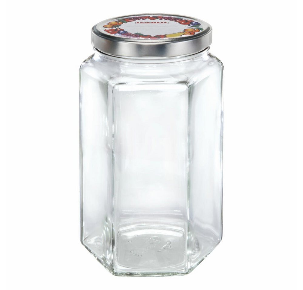 Leifheit Einmachglas Sechskantglas 1.7 L, Glas, (1-tlg) von Leifheit