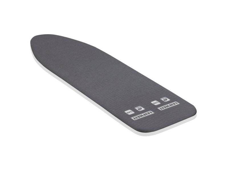 Leifheit Ersatz-Bügelbrettbezug Bügeltischbezug Thermo Reflect S/M Black, Zwei-Seiten-Bügeleffekt, 125x40cm, 3mm Molton-Komfortpolsterung von Leifheit