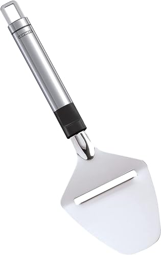 Leifheit Hartkäsehobel ProLine-Serie, Käsehobel aus rostfreiem Edelstahl, Käsemesser, Käseschneider für Hart- und Schnittkäse, cheese slicer, Käseschaber in edlem Design ideal zum Servieren am Tisch von Leifheit