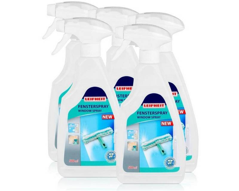 Leifheit Leifheit Fensterspray 500ml - Für die streifenfreie Reinigung (5er Pac Glasreiniger Leifheit Leifheit Fensterspray 500ml - Für die streifenfreie Reinigung (5er Pac Glasreiniger von Leifheit