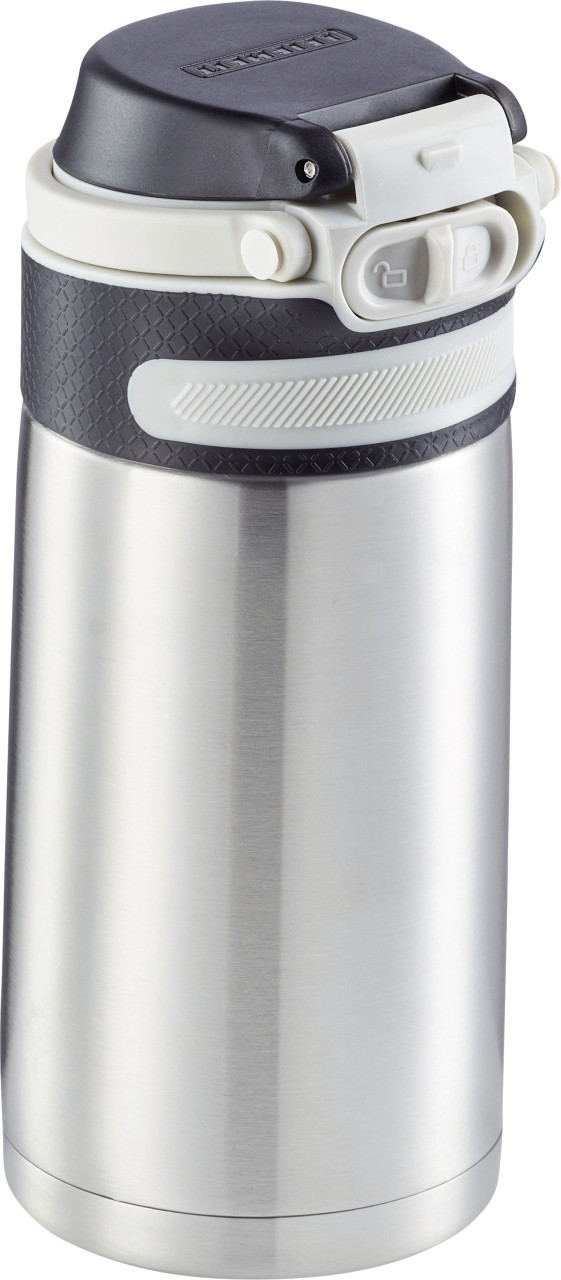 Leifheit Thermobecher Flip 350 ml silber von Leifheit