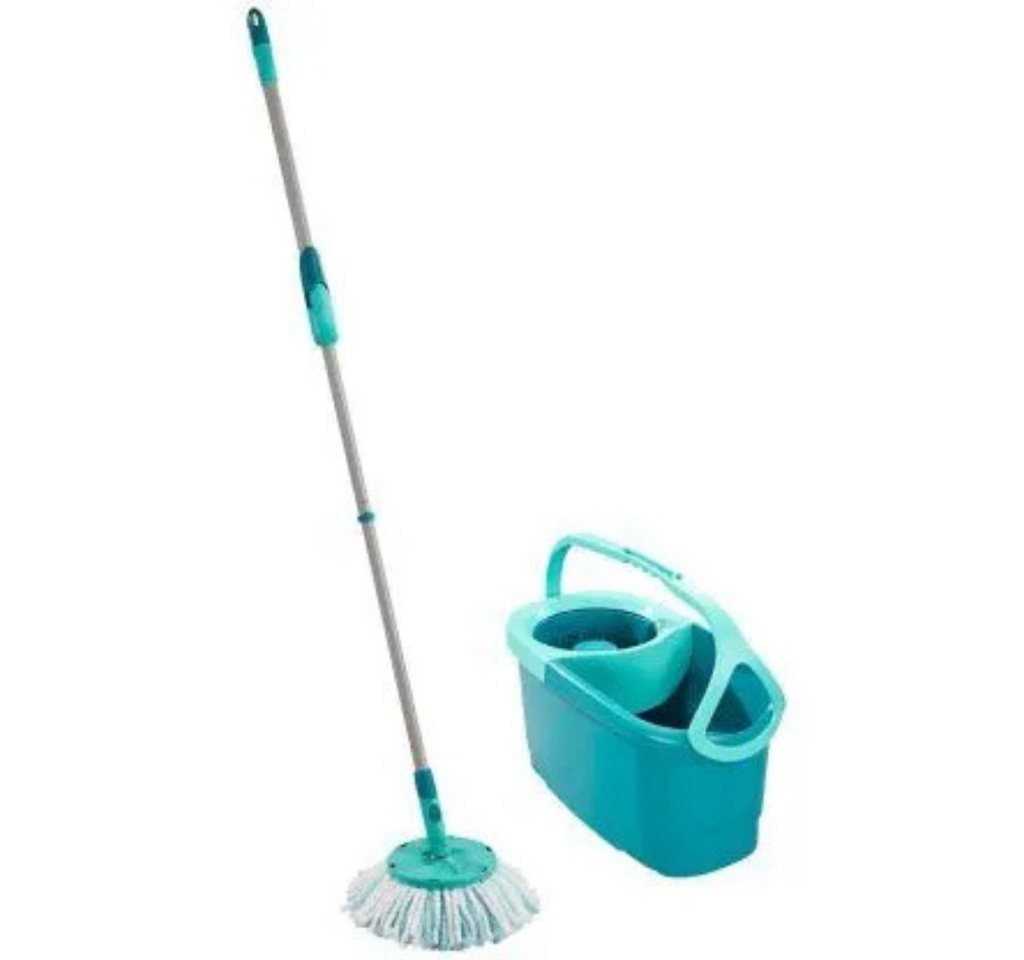 Leifheit Wischmopp LEIFHEIT Clean Twist Disc Mop Wischsystem, verstellbarer Stiel – für müheloses und ergonomisches Wischen von Leifheit