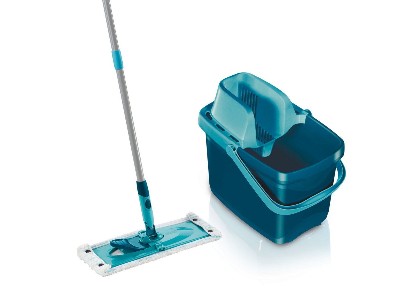 Leifheit Wischmopp Set Combi M micro duo, Komplett-Set mit Eimer und Wischbezug, Wischbreite 33cm Leifheit Wischmopp Set Combi M micro duo, Komplett-Set mit Eimer und Wischbezug, Wischbreite 33cm von Leifheit