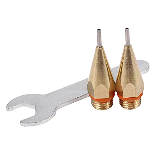 2 Stücke 1 Mm Blenden Durchmesser Heiß Düse 1,0X40 Mm Kupfer Düse Mit Düsen Schlüssel Austauschbare Düse Teile von Leihao