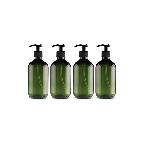 Leikance Leere Duschgel-Flaschen, 300 ml, nachfüllbare Pumpflaschen für Lotionen und Shampoos, 4 Stück, grün (Grün) - JJ0310928_GN-1549-1633332591 von Leikance