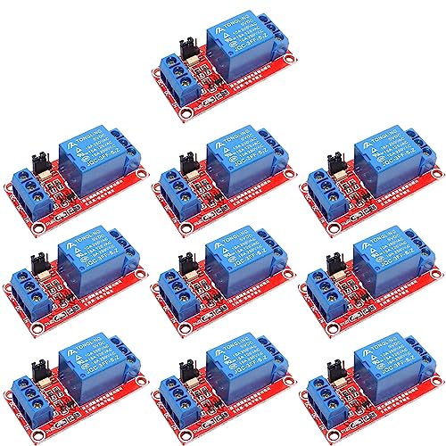 10 Stücke Relais Modul 5V: 1 Kanal Relaisplatine mit Optokoppler, Trigger Erweiterungsplatine Relaiskarte Relaismodul, Unterstützt High und Low Level Trigger Relaisschalt Modul für Arduino 10 Stücke Relais Modul 5V: 1 Kanal Relaisplatine mit Optokoppler, Trigger Erweiterungsplatine Relaiskarte Relaismodul, Unterstützt High und Low Level Trigger Relaisschalt Modul für Arduino von Leikurvo