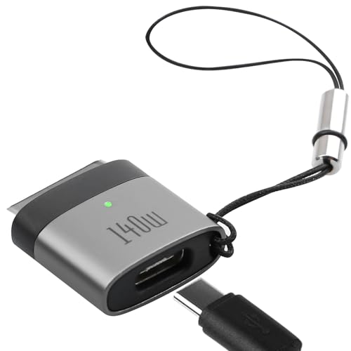 140W USB C auf Magsafe-3 Magnet Adapter, USB C Magsafe-Adapter Magnetstecker Schnellladung für MacBook Pro M1 2021/M2 (2023,14”/16”), MacBook Air M2(13''/15”), M3 Air(13''/15”)/M3 Pro(2024,14”) von Leikurvo