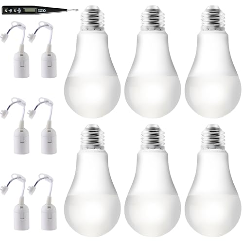 6 x 6500K E27 LED Leuchtmittel mit 6 x E27 Baufassung Lampenfassung+ VDE-Spannungsprüfer: E27 Ersatzfassung LED Birne 15W E27 matt, Baufassung mit Kabel, Kaltes Weiß Farbe 6 x 6500K E27 LED Leuchtmittel mit 6 x E27 Baufassung Lampenfassung+ VDE-Spannungsprüfer: E27 Ersatzfassung LED Birne 15W E27 matt, Baufassung mit Kabel, Kaltes Weiß Farbe von Leikurvo