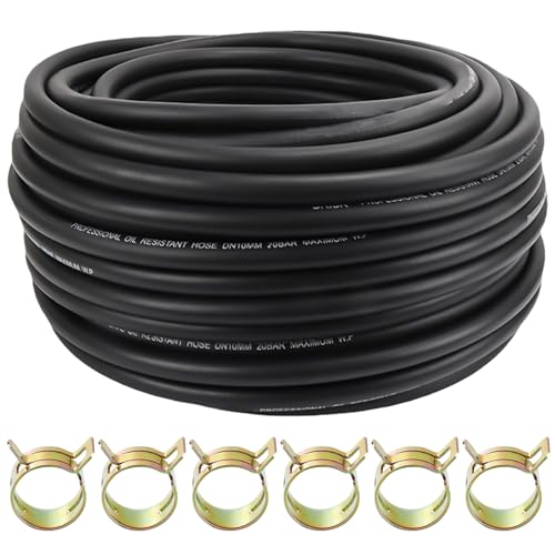 Benzinschlauch, 6mm Innendurchmesser Kraftstoffschlauch, 3 Meter Kraftstoffleitung Ölschlauch Dieselschlauch Hydraulikschlauch für Auto LKW Traktor Motorrad kleine Motoren Benzinschlauch, 6mm Innendurchmesser Kraftstoffschlauch, 3 Meter Kraftstoffleitung Ölschlauch Dieselschlauch Hydraulikschlauch für Auto LKW Traktor Motorrad kleine Motoren von Leikurvo