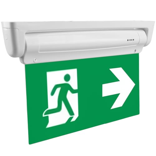 Leikurvo LED Notbeleuchtung, Notleuchte mit Notstromakku bis zu 3h, Notausganglicht Fluchtwegleuchte Notausgangsschild inkl. 4 Notausgangspiktogramm IP65 Wasserdicht Notleuchte für Wandmontage Leikurvo LED Notbeleuchtung, Notleuchte mit Notstromakku bis zu 3h, Notausganglicht Fluchtwegleuchte Notausgangsschild inkl. 4 Notausgangspiktogramm IP65 Wasserdicht Notleuchte für Wandmontage von Leikurvo